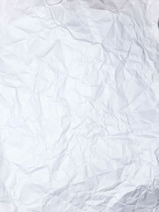 White crumpled paper texture