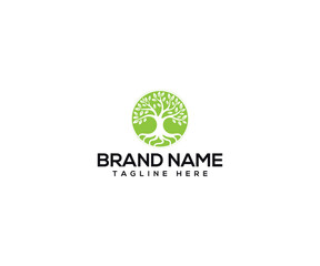 Eco-Friendly Emblem: A vibrant tree logo, symbolizing growth, harmony, and environmental responsibility, stands as a testament to the brand's commitment to sustainability and ecological well-being.