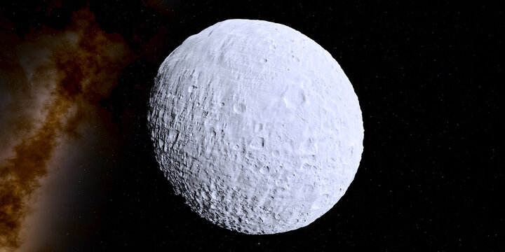 Mimas Saturn Moon - Mimas is the smallest of Saturn's major moons and is composed almost entirely of water ice. Despite its battered appearance, recent evidence suggests Mimas may hide a young, global