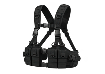 Tactical chest rig is ideal for security personnel in law enforcement settings