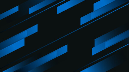 Abstract dark blue geometric background with diagonal lines for technology, sports theme design
