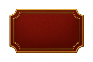 Ornate gold frame red velvet classic signboard