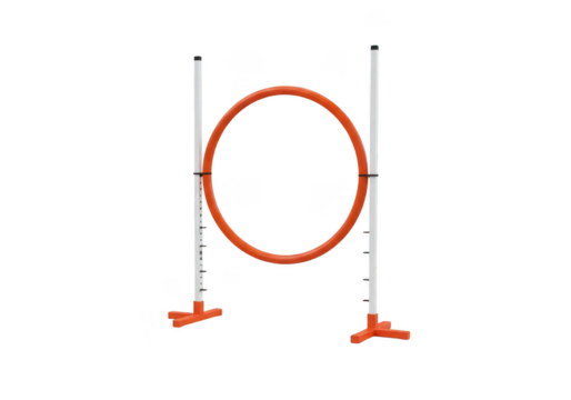 Dog agility jump for canine training exercises and competitive obstacle courses
