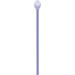 Isolated White Matchstick With A Round Purple Head On A Transparent Background Minimalist Design Object For Lighting Fires And Ceremonies