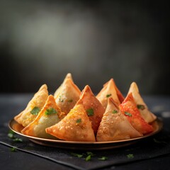 Golden Crusted Delights: Samosas in Food Photography