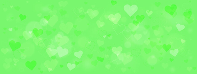 Vibrant Green Heart Background for Digital Design, Graphic Projects, and Wallpaper