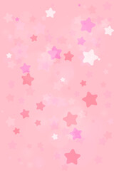 Pink Star Background Design for Kid's Room, Nursery Decor, Fun Girls' Room Aesthetic