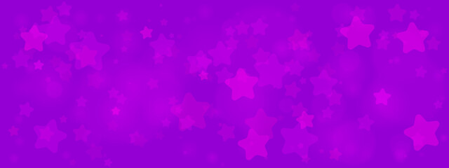 Vibrant Purple Background with Star Shapes for Creative Designs and Projects