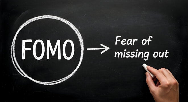 Don't let fear of missing out (FOMO) hold you back, take action and seize the moment for personal growth and fulfillment in your journey now today.