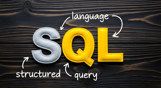 Unlock the power of data with SQL: A visual representation of structured query language, enabling database management and seamless information retrieval.