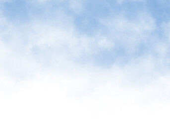 Fog or smoke, blue smog clouds isolated transparent special effect.