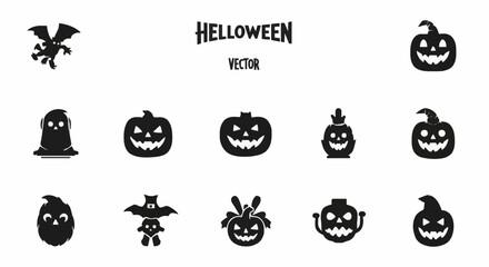 Obraz premium Helloween, vector, illustration, horror, icon