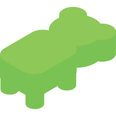 Green Bed In A White Background With Transparent Background Ideal For Graphic Design And Animation