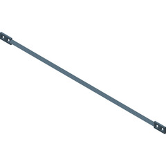 Gray Metal Rod With Eye Bolt Connectors On Both Ends On Transparent Background Detailed Industrial Component For Construction Or Engineering Applications