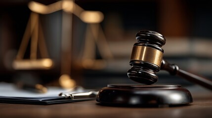 Judicial Gavel and Justice Symbols