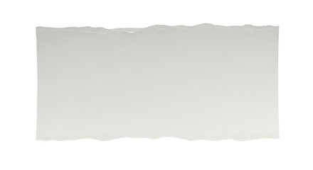 Ripped White Paper Texture Edge Effect Design Grunge Scrapbook Craft Element Detail Isolated on transparent background