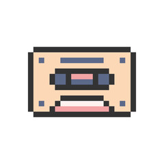 tape radio classic pixel art