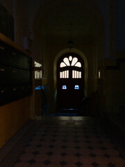 Fototapeta premium Suspiria style i7old house door art nouveau