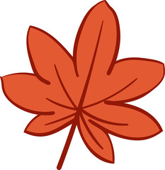Illustration of Maple Leaf Autumn season