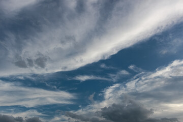 beautiful blue sky and white clouds