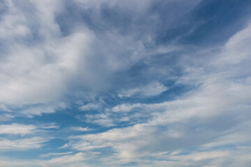 beautiful blue sky and white clouds
