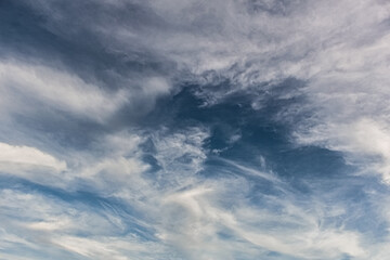 beautiful blue sky and white clouds