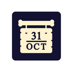 31 october calendar icon