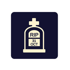 Obraz premium 31 october grave icon