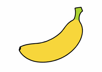 banana isolated on white background