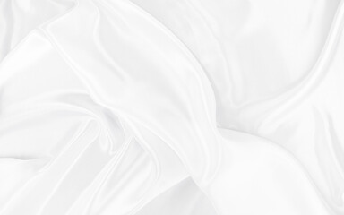 White gray satin texture that is white silver fabric silk background with beautiful soft blur pattern natural.