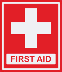 Obraz premium Emergency first aid medical assistance healthcare sign symbol