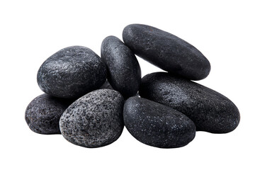 Dark textured avocados piled together against a black background