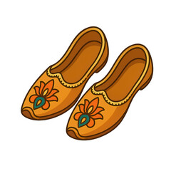 Punjabi jutti shoes with embroidery