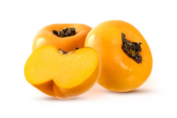 Persimmon isolated on white background