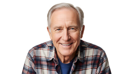 Happy Mature Man Smiling Senior Adult Face Portrait Cheerful Expression