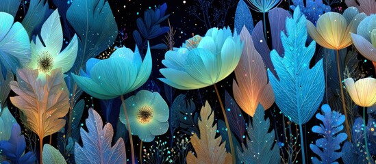 Glowing Floral Fantasy