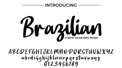 Brazilian- Elegant Script Font for Smooth Handwritten Design and Creative Typography
