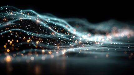 Abstract digital waves