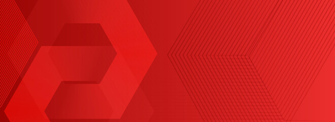 Abstract hexagon rendering of red abstract glass background Vector ilustration