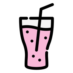 glass of soda drink icon