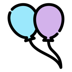 balloon decoration icon