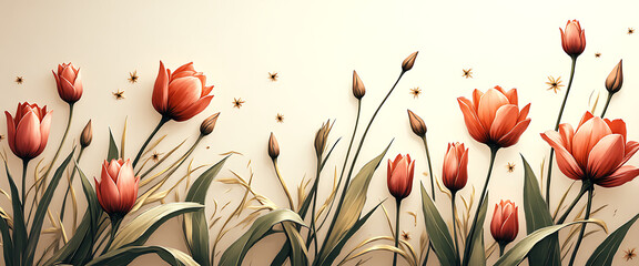 Contemporary 3D embossed flower mural blending metallic gold, pearl white, and pastel hues, abstract luxury botanical wall texture with marble depth and realistic lighting, seamless decorative 4K