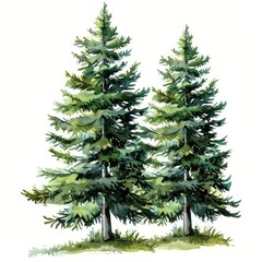 Obraz premium Pine trees pine plant fir.
