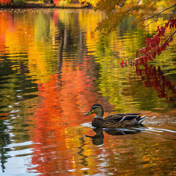 ducks on the water