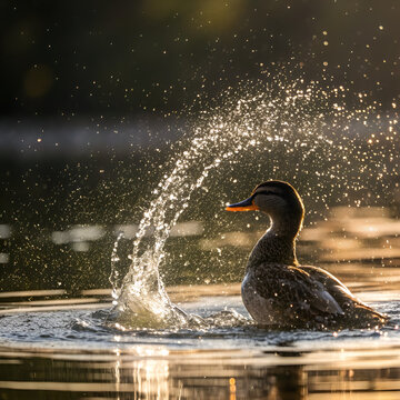 two ducks in the lake