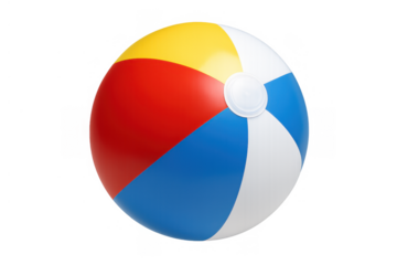 Beach ball floating, vibrant inflatable toy for summer vacation, playing, children fun and relaxation activity