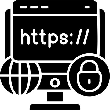 Solid Glyph Https Icon