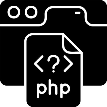 Solid Glyph Php Icon