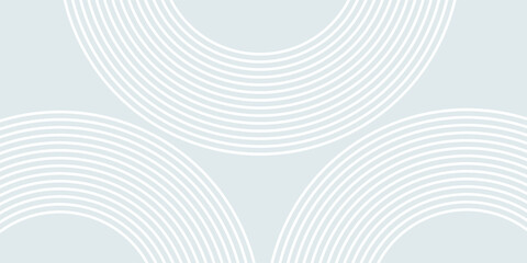 Abstract geometric background with subtle white circles. Modern overlapping circle line pattern. Futuristic concept for covers, posters, banners, brochures, presentations, and flyers.