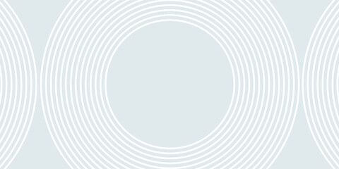 Abstract geometric background with subtle white circles. Modern overlapping circle line pattern. Futuristic concept for covers, posters, banners, brochures, presentations, and flyers.